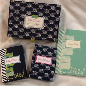 Lilly Pulitzer playing cards & score pad nautical